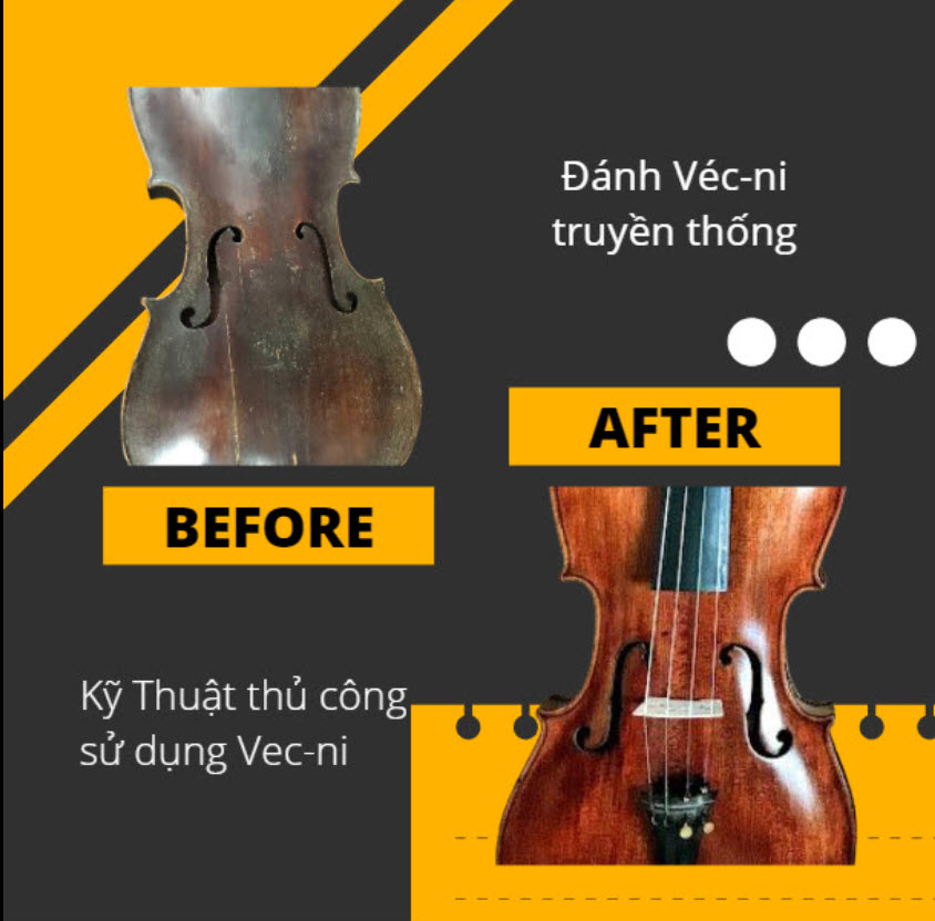Đánh Vec-ni Đàn Violin Chuyên Nghiệp