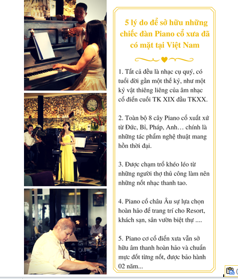 5 Lý Do Để Sở Hữu Đàn PIANO Cổ Xưa