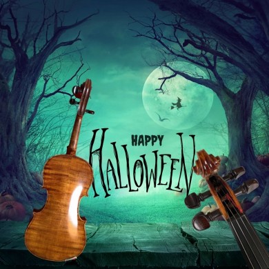 Violin Vintage to Happy Halloween